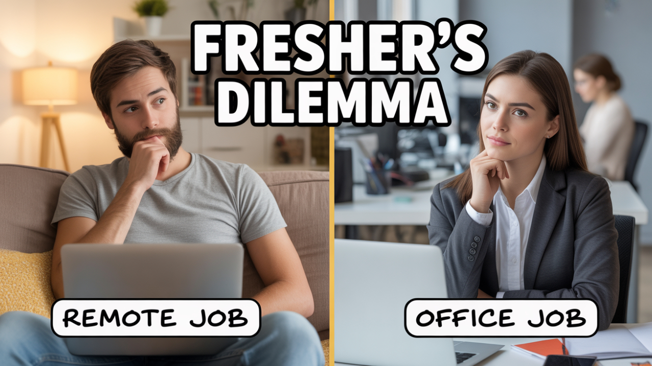 Remote Job vs Office Job for Freshers Which Is Better?