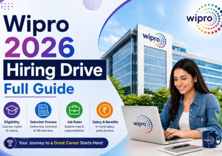 Wipro Off Campus Drive 2026 hiring guide for freshers with eligibility, selection process and AI based hiring details