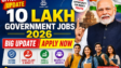 10 Lakh Government Jobs 2026 for Freshers Apply Online