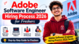 Adobe Software Engineer Hiring Process 2026 for Freshers