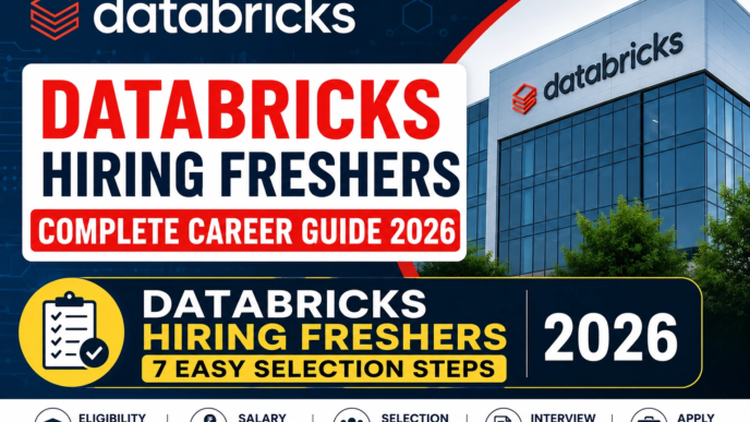 Databricks Hiring Freshers 2026 Complete Career Guide, Eligibility, Salary, Selection Process and Apply Online
