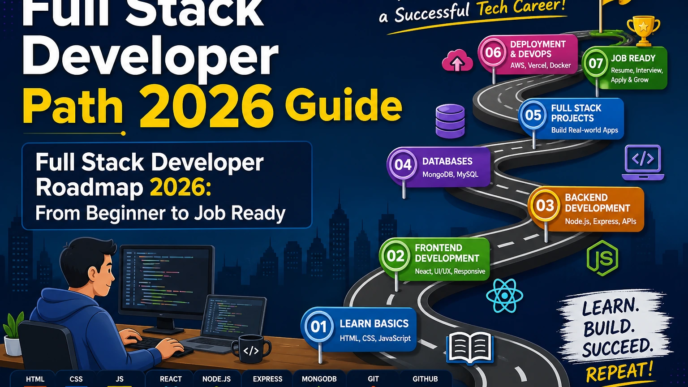 Full Stack Developer Roadmap 2026 step by step guide for beginners in India