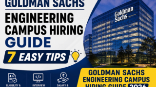 Goldman Sachs Engineering Campus Hiring Guide 2026 for Freshers