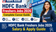 HDFC Bank Freshers Jobs 2026 Salary Details and Apply Guide