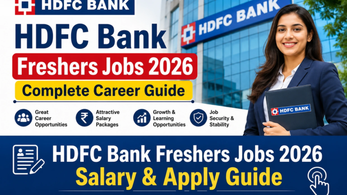 HDFC Bank Freshers Jobs 2026 Salary Details and Apply Guide