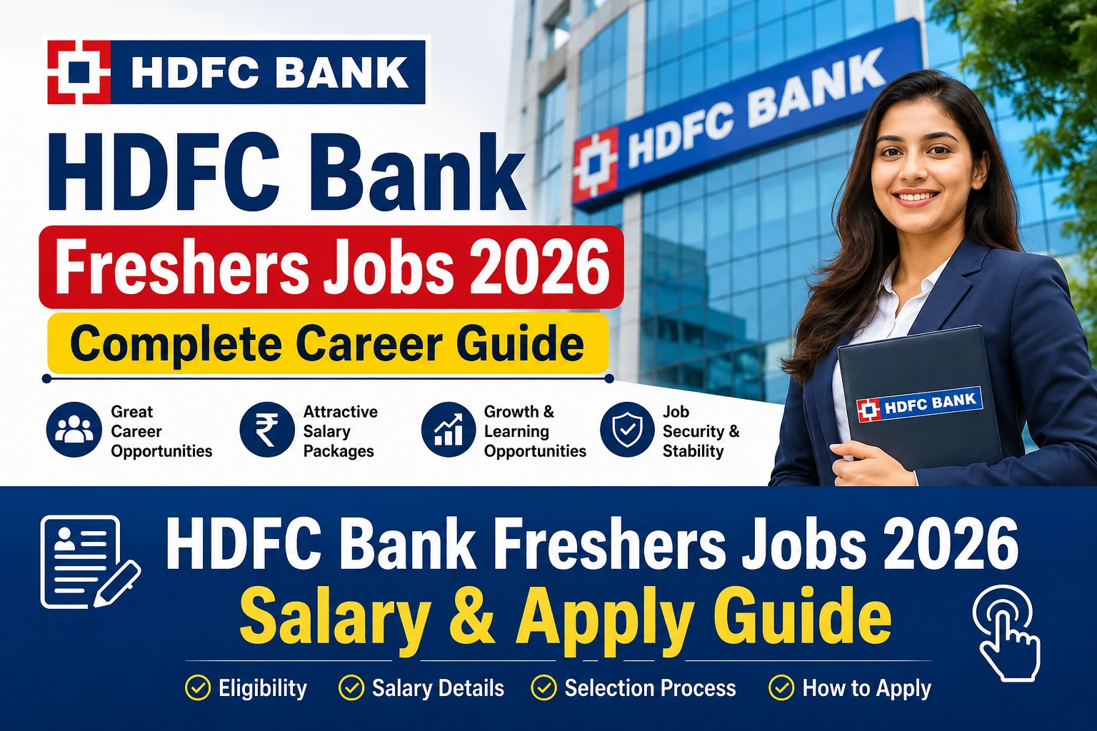 HDFC Bank Freshers Jobs 2026 Salary Details and Apply Guide