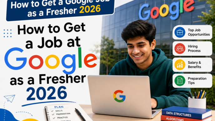How to Get a Google Job as a Fresher 2026 with salary, interview process, resume tips, and hiring guide for Indian students