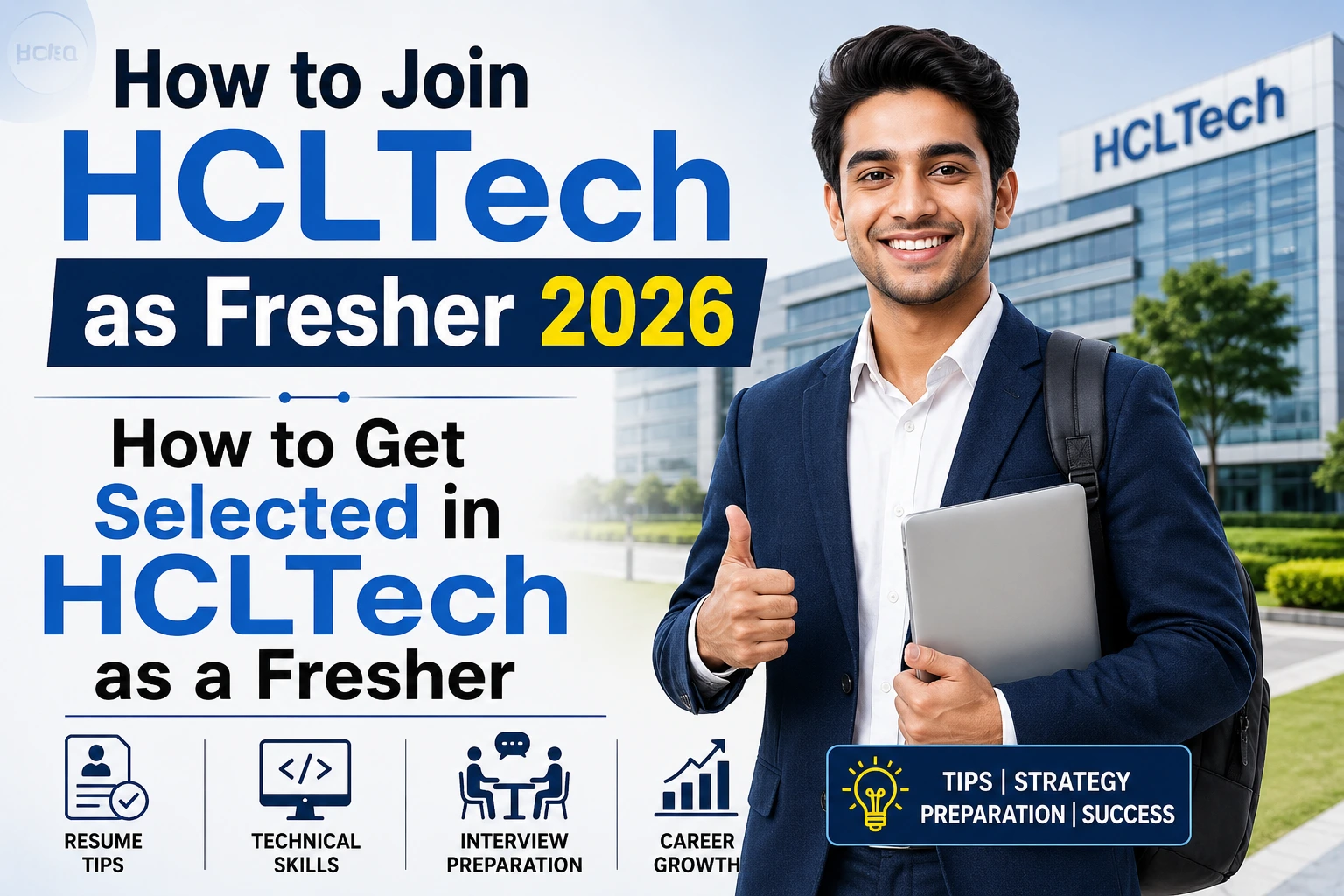 How to Join HCLTech as Fresher 2026 guide with interview preparation tips for freshers