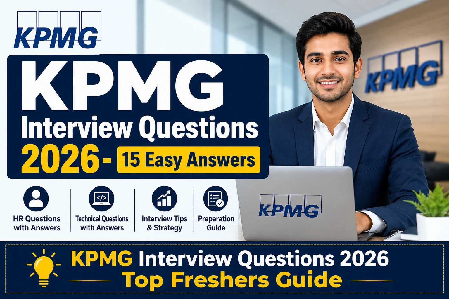 KPMG Interview Questions 2026 for Freshers with HR and Technical Answers