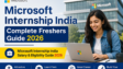 Microsoft Internship India 2026 salary eligibility and selection process guide for freshers