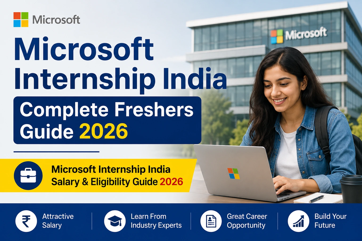 Microsoft Internship India 2026 salary eligibility and selection process guide for freshers
