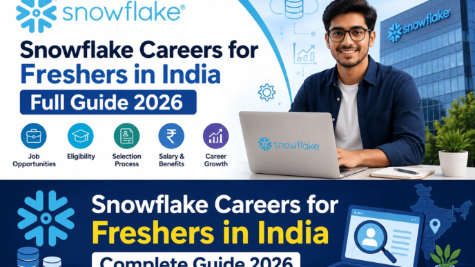 Snowflake Careers for Freshers in India 2026 complete guide, eligibility, salary, selection process and application details