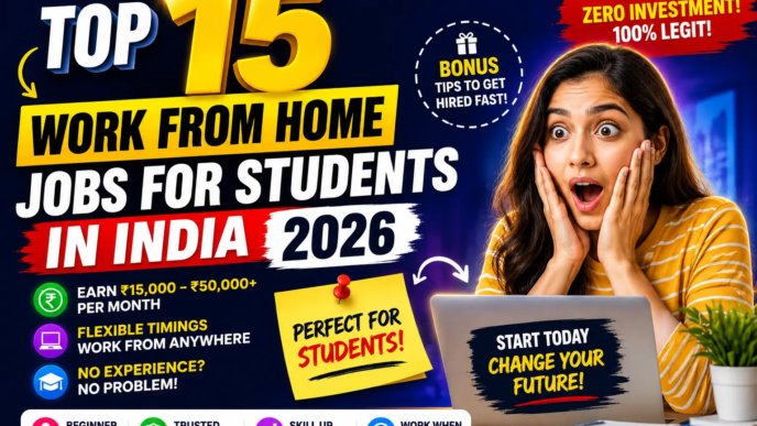 Top 15 Work From Home Jobs For Students In India 2026