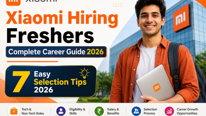 Xiaomi Hiring Freshers 2026 Tech and Non-Tech Jobs