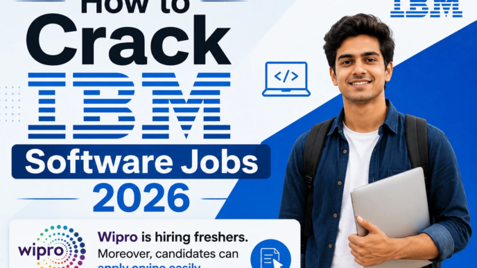 How to Crack IBM Software Jobs 2026 Wipro hiring freshers for software jobs and online applications