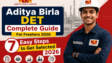 Aditya Birla DET 2026 Complete Guide for Freshers Selection Process Salary Eligibility
