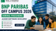 BNP Paribas Off Campus 2026 Resume Tips for Freshers