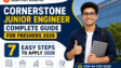 Cornerstone Junior Engineer Hiring 2026 Complete Guide for Freshers