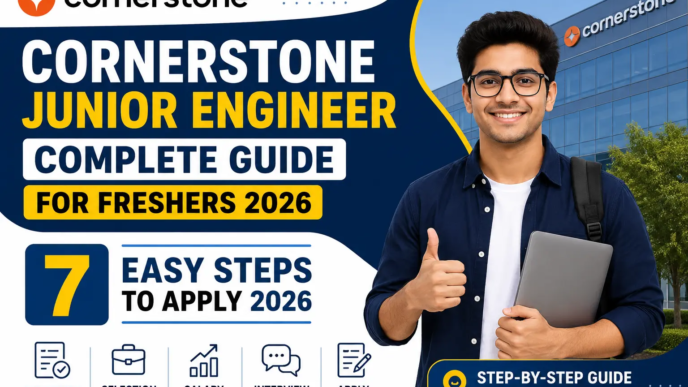 Cornerstone Junior Engineer Hiring 2026 Complete Guide for Freshers