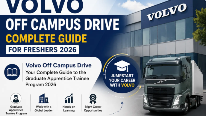 Volvo Off Campus Drive 2026 hiring freshers for Graduate Apprentice Trainee