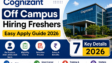 Cognizant Off Campus 2026 Hiring Freshers Service Desk Recruitment