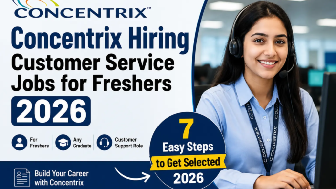 Concentrix Hiring 2026 Customer Service Jobs for Freshers Selection Process
