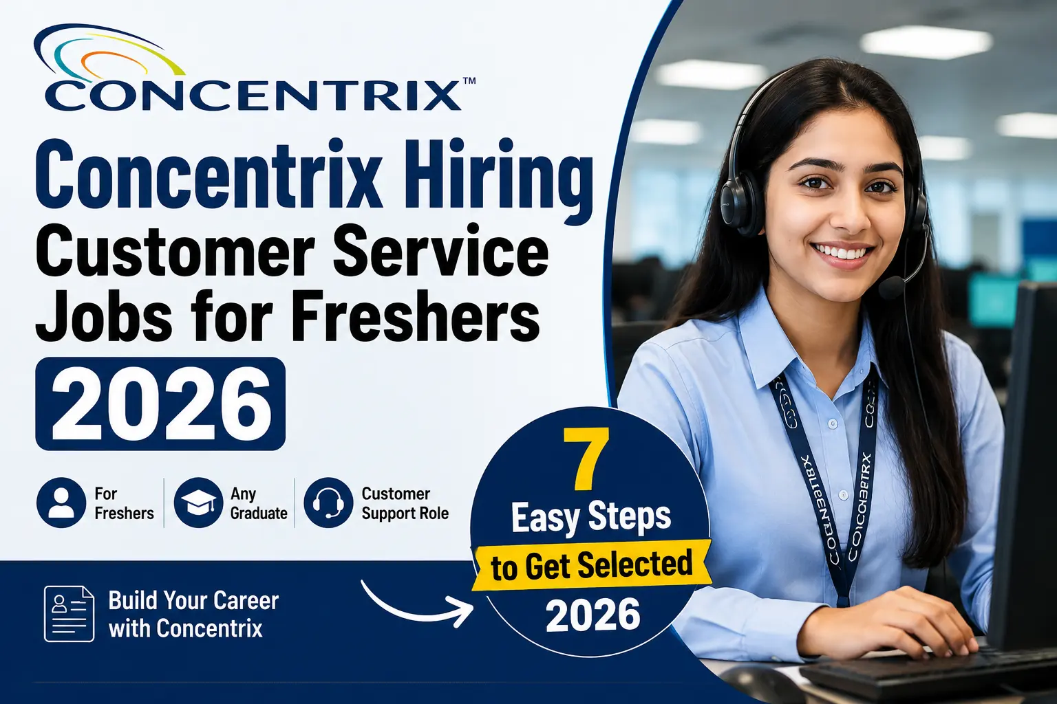 Concentrix Hiring 2026 Customer Service Jobs for Freshers Selection Process