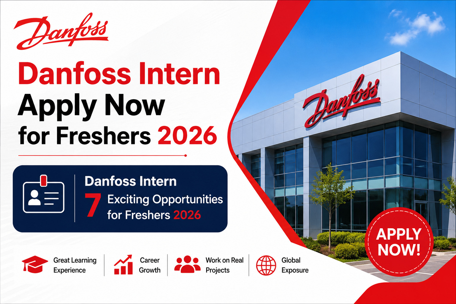 Danfoss Intern 2026 hiring freshers apply now internship opportunity