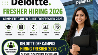 Deloitte Fresher Hiring 2026 Services Support Associate Complete Career Guide