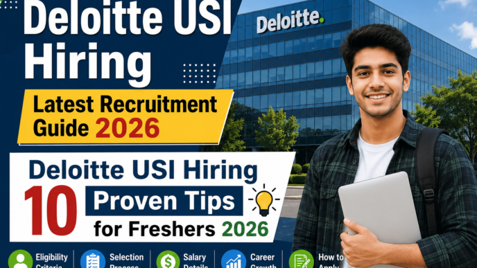 Deloitte USI Hiring 2026 for Freshers Eligibility Salary Selection Process