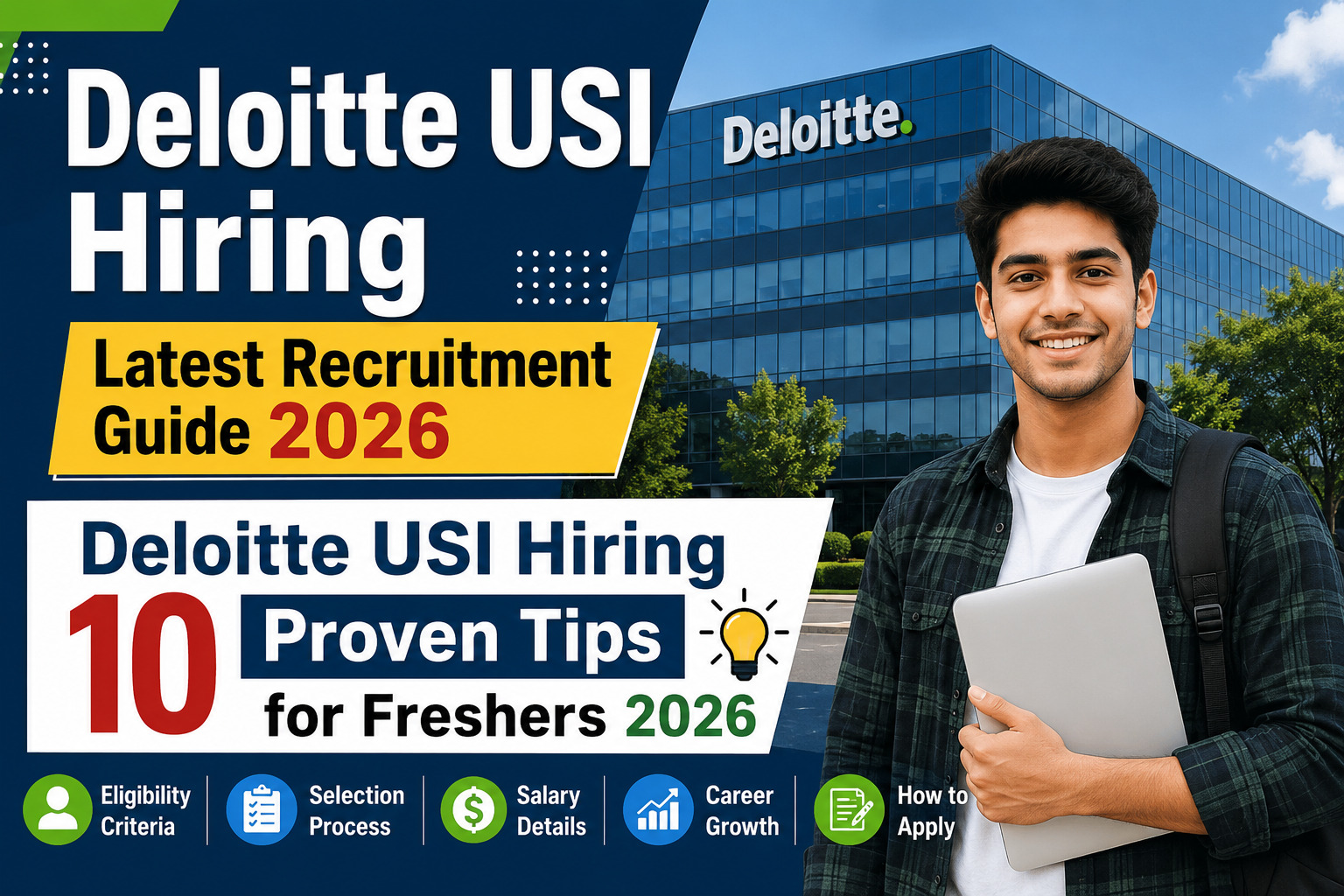 Deloitte USI Hiring 2026 for Freshers Eligibility Salary Selection Process