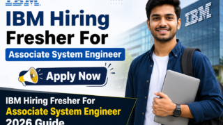 IBM Hiring Fresher For Associate System Engineer 2026 recruitment drive for freshers in India
