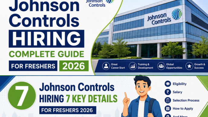 Johnson Controls Hiring 2026 for Graduate Engineer Trainee Freshers Apply Online