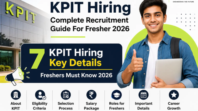 KPIT Hiring 2026 Complete Recruitment Guide for Freshers Technical Author Technical Illustrator Jobs