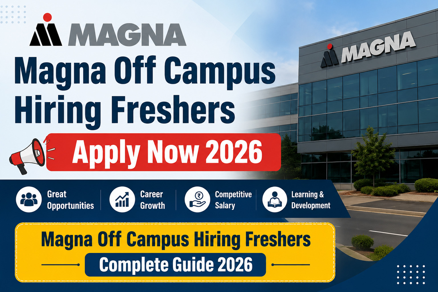 Magna Off Campus Hiring Freshers 2026 Apply Now