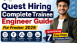 Quest Hiring 2026 Trainee Engineer Recruitment for Freshers