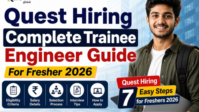 Quest Hiring 2026 Trainee Engineer Recruitment for Freshers