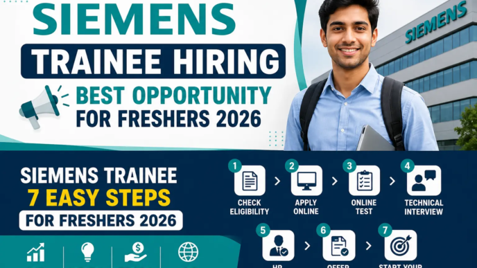 Siemens Trainee Hiring 2026 for Freshers | Siemens Off Campus Drive 2026