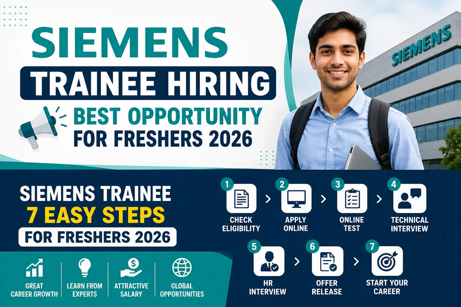 Siemens Trainee Hiring 2026 for Freshers | Siemens Off Campus Drive 2026