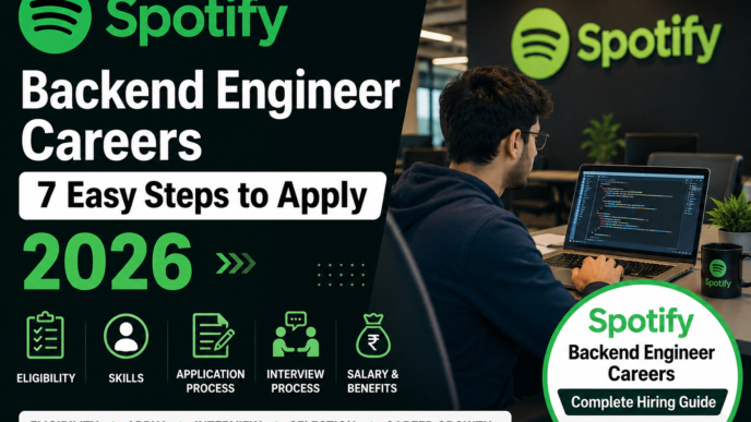 Spotify Backend Engineer Careers 2026 Complete Hiring Guide for Freshers