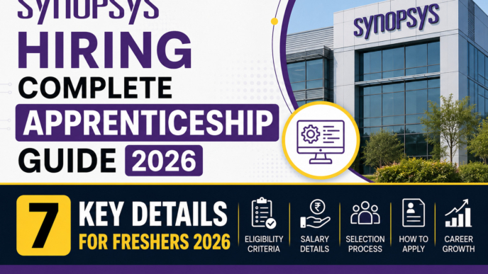 Synopsys Hiring 2026 Simulation Automation Apprenticeship for Freshers