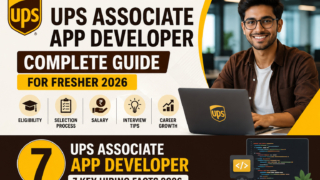 UPS Associate App Developer 2026 Hiring for Freshers Complete Guide