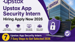 Upstox App Security Intern Hiring Apply Now 2026 for Freshers