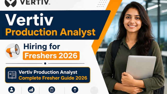 Vertiv Production Analyst Hiring 2026 for Freshers Complete Guide