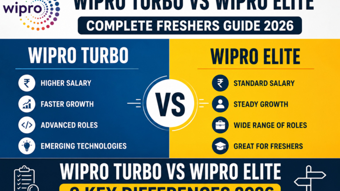 Wipro Turbo vs Wipro Elite 2026 comparison of salary, eligibility, roles and career growth for freshers