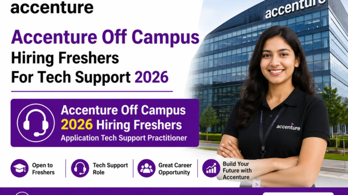 Accenture Off Campus 2026 hiring freshers for Application Tech Support Practitioner