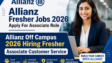 Allianz Off Campus 2026 hiring fresher for Associate Customer Service role
