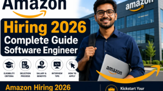 Amazon Hiring 2026 Software Development Engineer (TEMP) recruitment for freshers