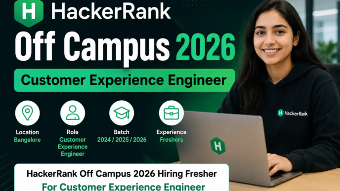 HackerRank Off Campus 2026 Customer Experience Engineer Hiring in Bangalore for Freshers