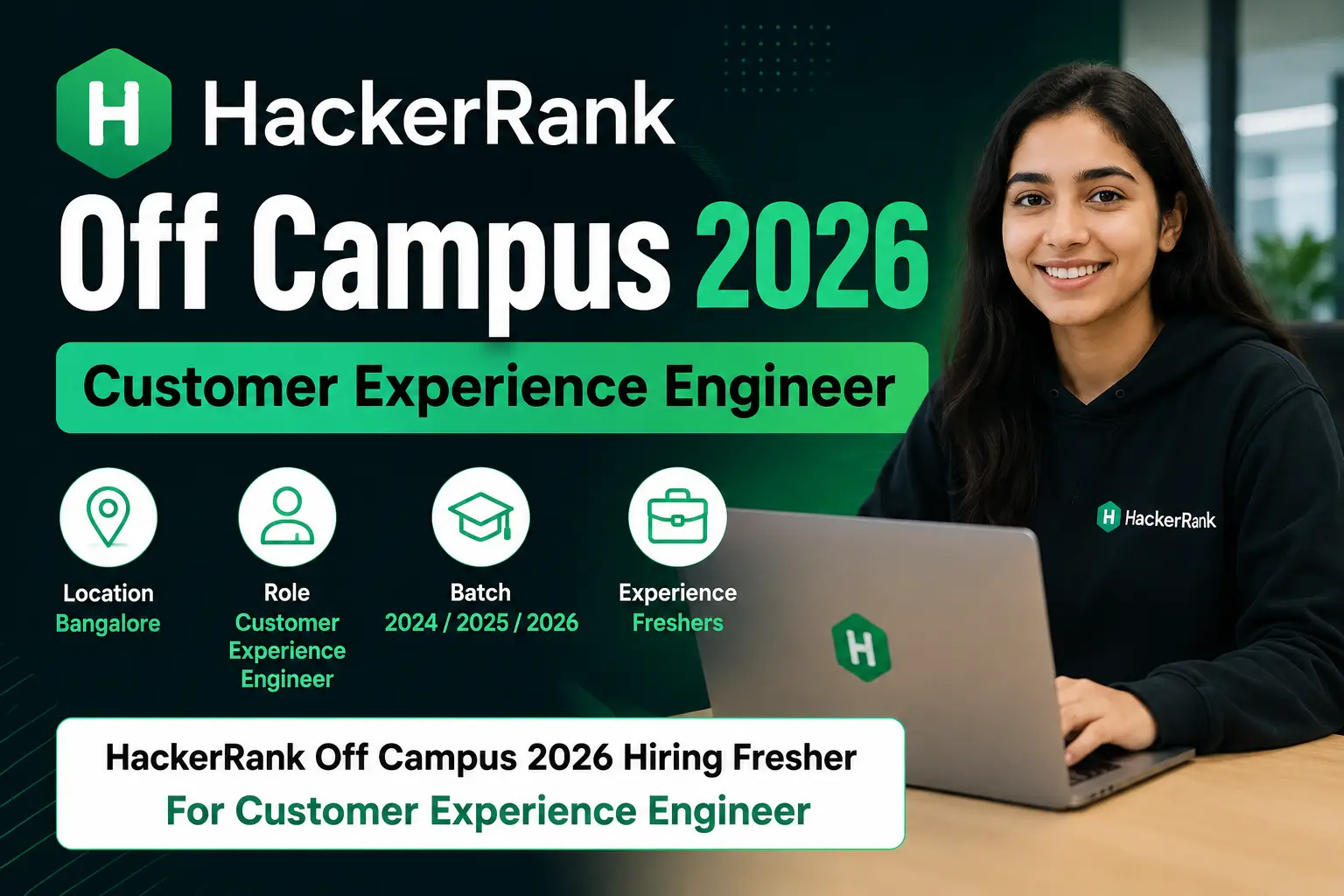 HackerRank Off Campus 2026 Customer Experience Engineer Hiring in Bangalore for Freshers